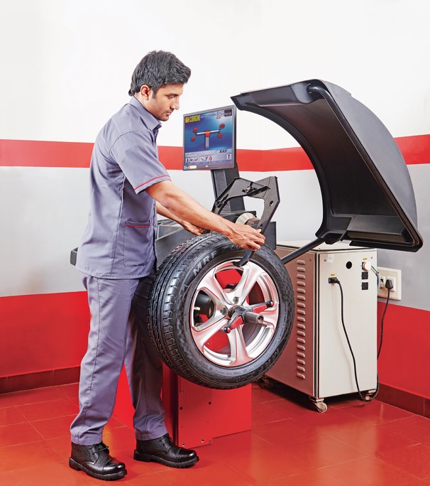 Computerised wheel balancing